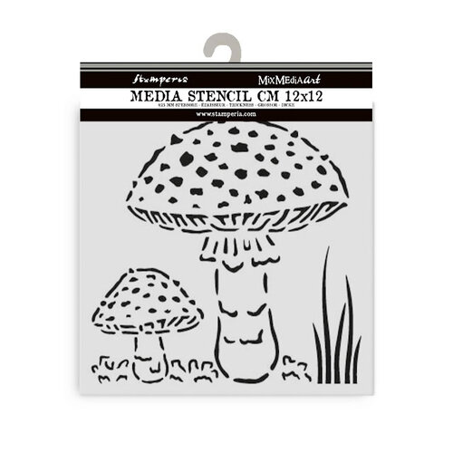 Stamperia - Whispering Woods Collection - Stencils - Mushrooms