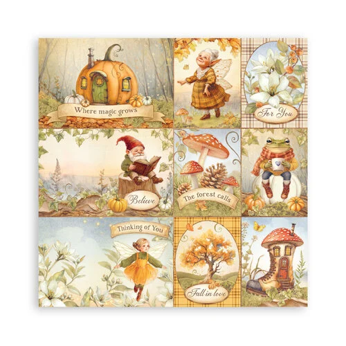 Stamperia - Whispering Woods Collection - 12 x 12 Paper Pad - Single Face 21 Stamperia - Whispering Woods Collection - 12 x 12 Paper Pad - Single Face