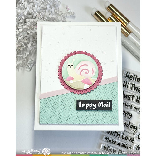 Waffle Flower Crafts - Nesting Postage Collage Collection - Craft Die 2 Waffle Flower Crafts - Nesting Postage Collage Collection - Craft Die