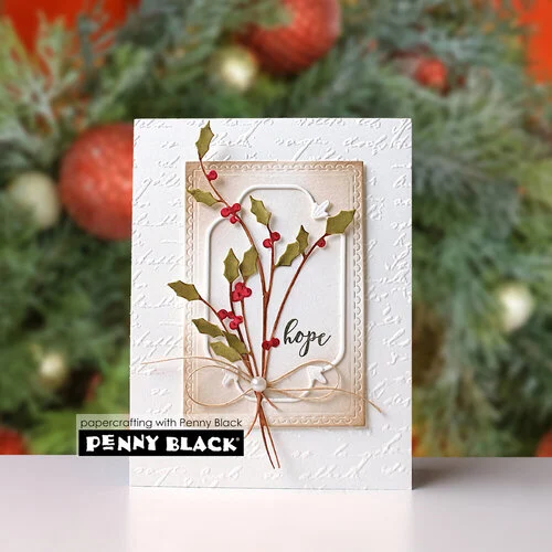 Penny Black - Creative Dies - Graceful Holly 2 Penny Black - Creative Dies - Graceful Holly