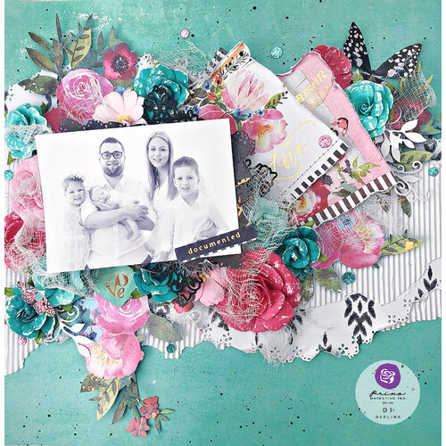 Prima - Painted Floral Collection - 12 x 12 Paper Pad