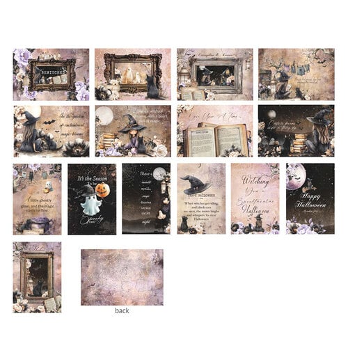 Prima - Bewitched Collection - 4 x 6 Journaling Cards