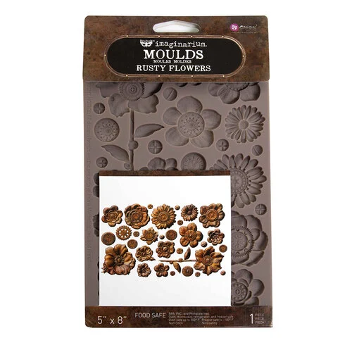 Prima - Finnabair Collection - Moulds - Rusty Flowers