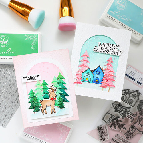 Pinkfresh Studio - Twinkle & Tradition Collection - Press Plate - Holiday Express