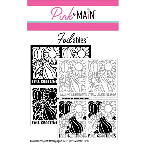 Pink and Main - CheerFoil Collection - Foilables - Fall Greetings 1 Pink and Main - CheerFoil Collection - Foilables - Fall Greetings