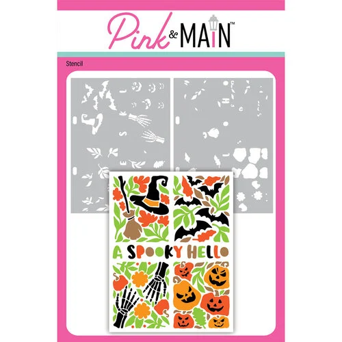 Pink and Main - Stencils - Spooky Hello