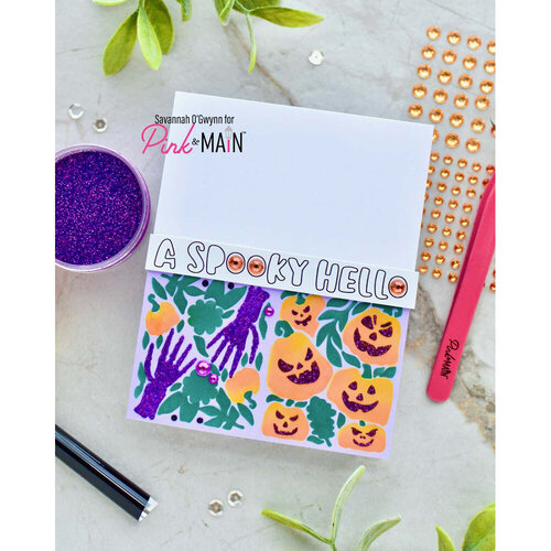 Pink and Main - Stencils - Spooky Hello