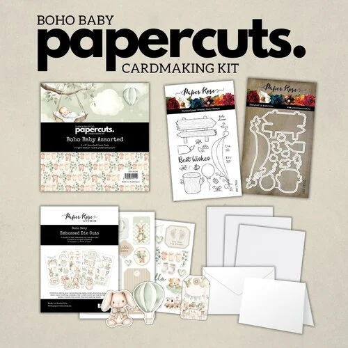 Paper Rose - Boho Baby Collection - Cardmaking Kit