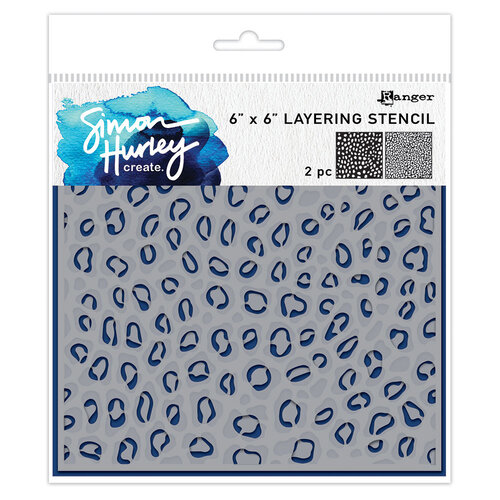 Ranger Ink - Simon Hurley - Layering Stencils - Leopard 1 Ranger Ink - Simon Hurley - Layering Stencils - Leopard