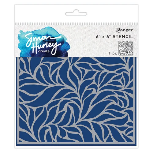 Ranger Ink - Simon Hurley - Stencils - Lush Leaves 1 Ranger Ink - Simon Hurley - Stencils - Lush Leaves