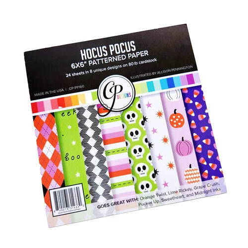 Catherine Pooler Designs - Ghostly Dozen Collection - 6 x 6 Patterned Paper Pack - Hocus Pocus