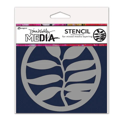 Ranger Ink - Dina Wakley Media - Stencils - A Frond Coaster 1 Ranger Ink - Dina Wakley Media - Stencils - A Frond Coaster