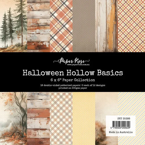 Paper Rose - Halloween Hollow Collection - 6 x 6 Paper Pack - Basics