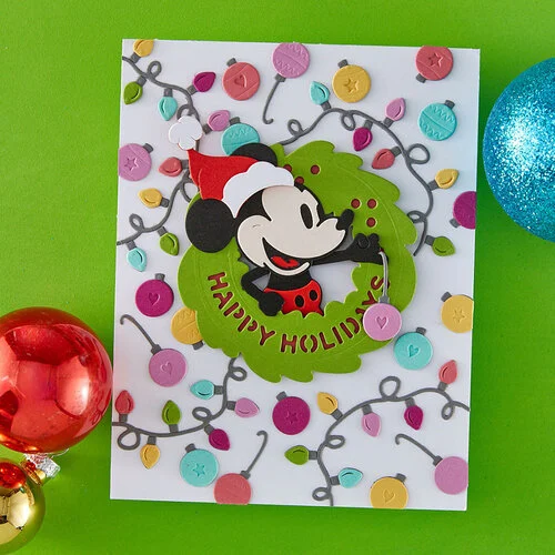Spellbinders - Say Cheese Classic Mouse Christmas Collection - Etched Dies - Holiday Wreath 5 Spellbinders - Say Cheese Classic Mouse Christmas Collection - Etched Dies - Holiday Wreath