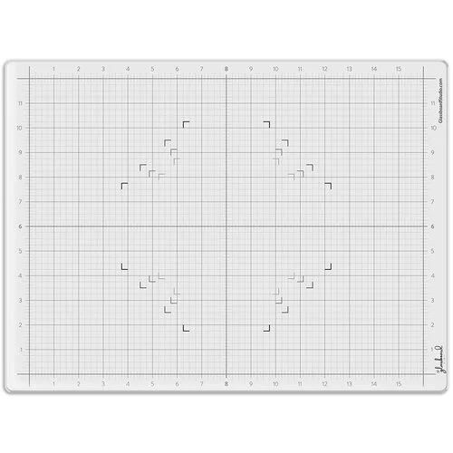 Glassboard Studio - 13.5 x 18 Magnetic Glass Craft Mat - True White