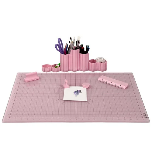 Glassboard Studio - 18 x 24 Magnetic Glass Craft Mat - Blush