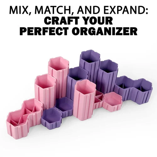 Glassboard Studio - Hexaflex Organizer Set - Blush Pink
