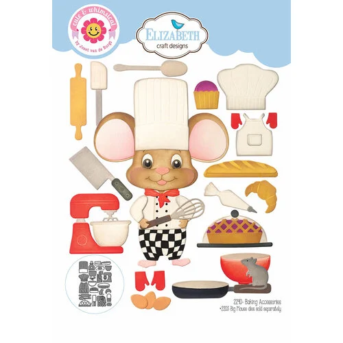 Elizabeth Craft Designs - Living It Up Collection - Dies - Baking Accessories