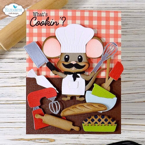 Elizabeth Craft Designs - Living It Up Collection - Dies - Baking Accessories