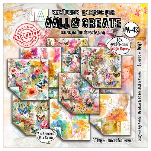 AALL and Create - Garden Daydreams Collection - 6 x 6 Paper Pack - Sunroom Drift
