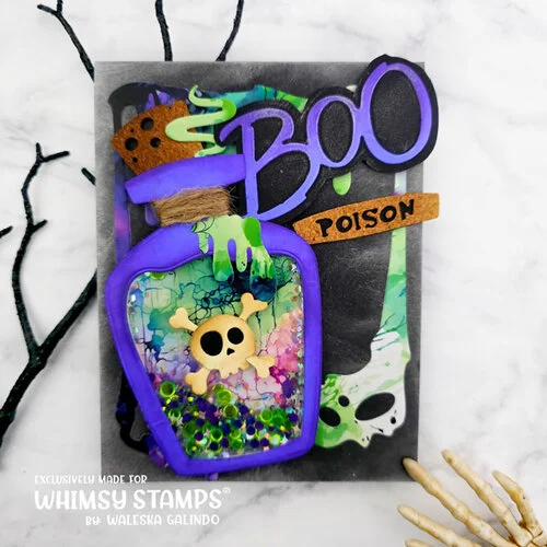 Whimsy Stamps - Dies - Potion Bottle 12 Whimsy Stamps - Dies - Potion Bottle