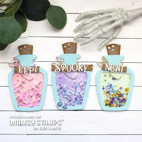Whimsy Stamps - Dies - Potion Bottle 2 Whimsy Stamps - Dies - Potion Bottle