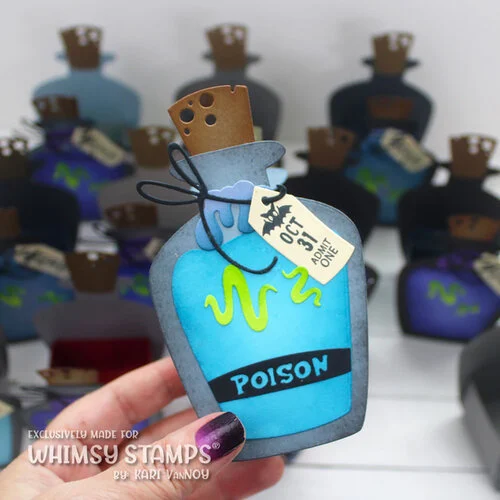 Whimsy Stamps - Dies - Potion Bottle 6 Whimsy Stamps - Dies - Potion Bottle