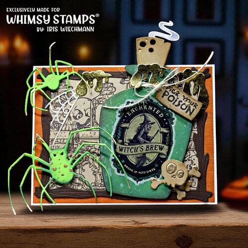 Whimsy Stamps - Dies - Potion Bottle 8 Whimsy Stamps - Dies - Potion Bottle