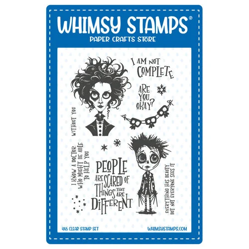 Whimsy Stamps - Clear Photopolymer Stamps - Edward