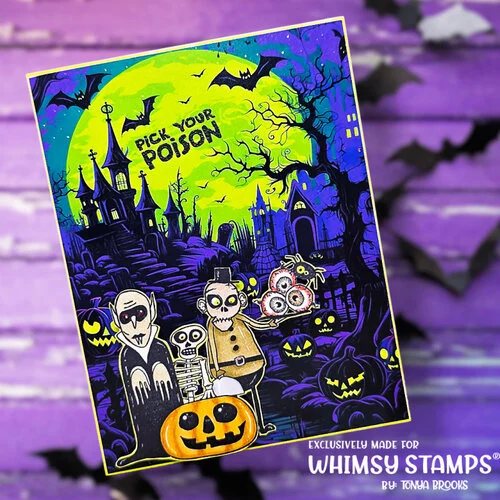 Whimsy Stamps - 6 x 6 Paper Pack - Gothic Glow 3 Whimsy Stamps - 6 x 6 Paper Pack - Gothic Glow