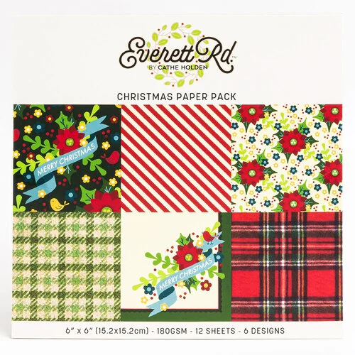 Everett Rd - Traditional Christmas Collection - 6 x 6 Paper Pack