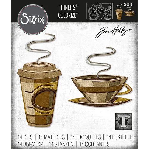 Sizzix - Tim Holtz - Thinlits Dies - Cafe Colorize