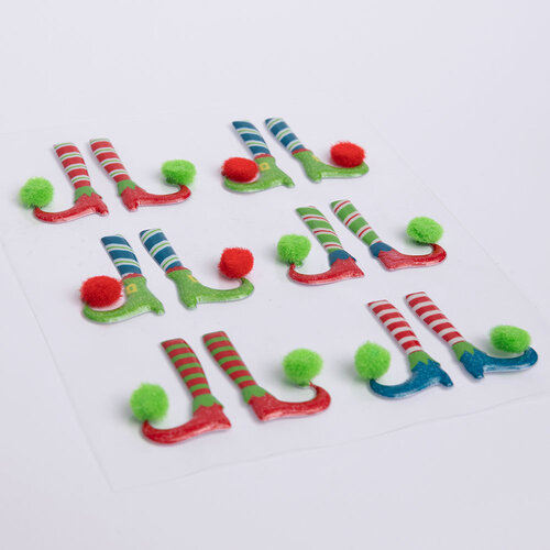 Everett Rd - Traditional Christmas Collection - 3D Stickers - Elf Feet 3 Everett Rd - Traditional Christmas Collection - 3D Stickers - Elf Feet