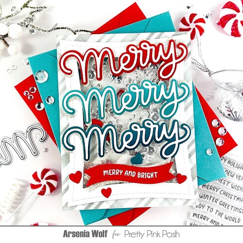 Pretty Pink Posh - Dies - Large Merry Shadow 2 Pretty Pink Posh - Dies - Large Merry Shadow