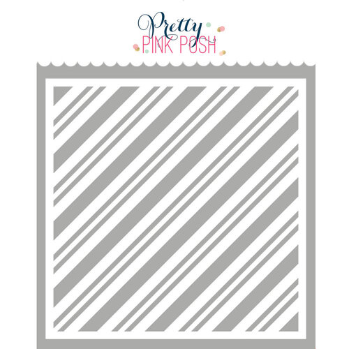 Pretty Pink Posh - Stencils - Candy Cane Strips