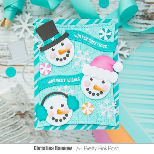 Pretty Pink Posh - Stencils - Candy Cane Strips