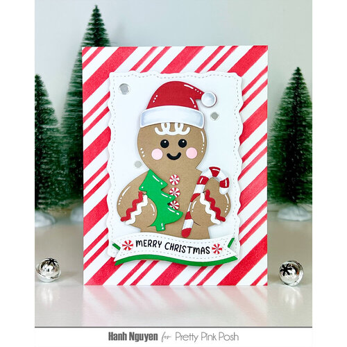Pretty Pink Posh - Stencils - Candy Cane Strips