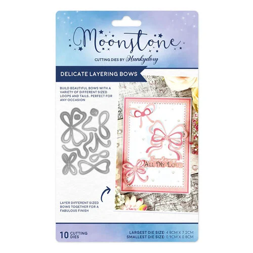 Hunkydory - Moonstone Dies - Delicate Layering Bows