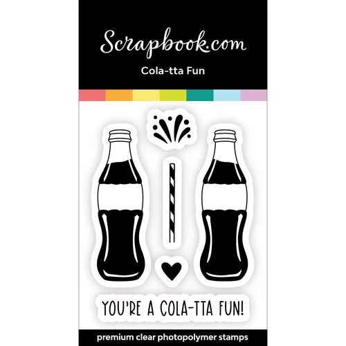Scrapbook.com - Clear Photopolymer Stamp Set - Cola-tta Fun