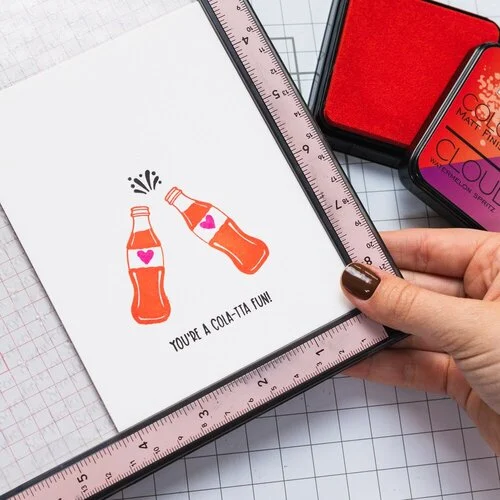 Scrapbook.com - Clear Photopolymer Stamp Set - Cola-tta Fun