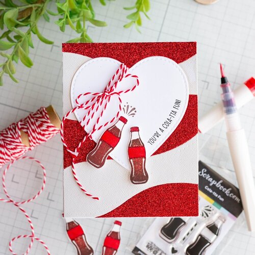 Scrapbook.com - Clear Photopolymer Stamp Set - Cola-tta Fun