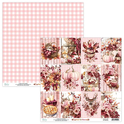 Mintay Papers - Rust & Rose Collection - 12 x 12 Double Sided Paper - 6 1 Mintay Papers - Rust & Rose Collection - 12 x 12 Double Sided Paper - 6