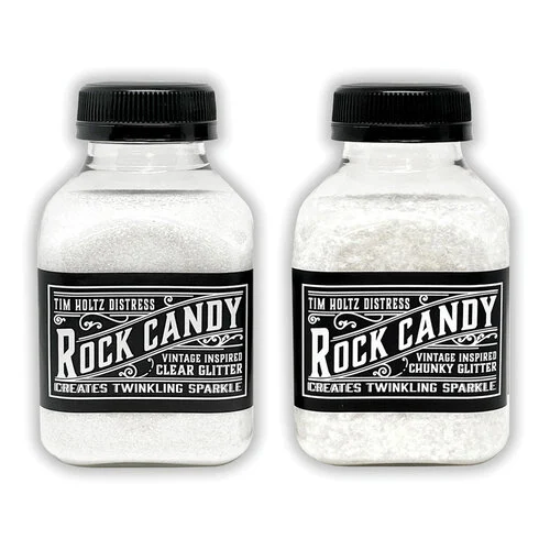 Ranger Ink - Tim Holtz - Distress Rock Candy - Clear and Chunky Glitter Bundle