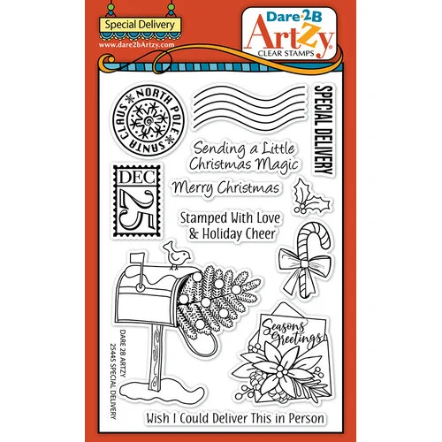 Dare 2B Artzy - Clear Photopolymer Stamps - Special Delivery