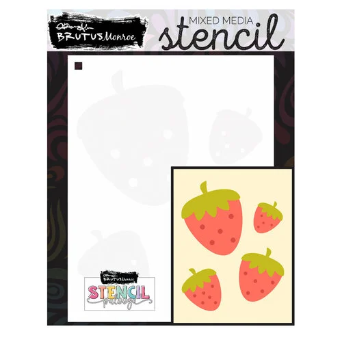 Brutus Monroe - Stencilpalooza Collection - Stencils - Strawberry Field 1 Brutus Monroe - Stencilpalooza Collection - Stencils - Strawberry Field