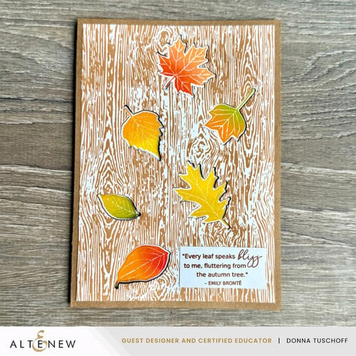 Altenew - Press Plate - Essential Textures - Fine Woodgrain 11 Altenew - Press Plate - Essential Textures - Fine Woodgrain