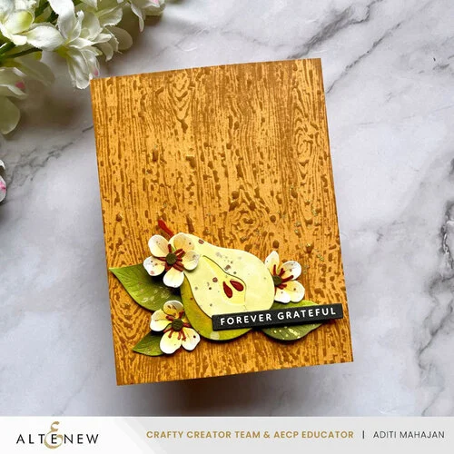Altenew - Press Plate - Essential Textures - Fine Woodgrain 2 Altenew - Press Plate - Essential Textures - Fine Woodgrain