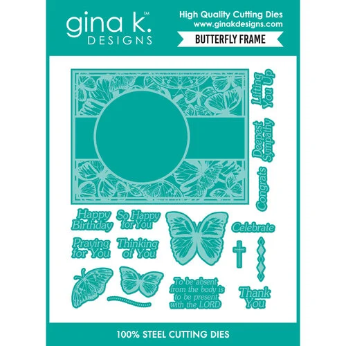 Gina K Designs - Dies - Butterfly Frame