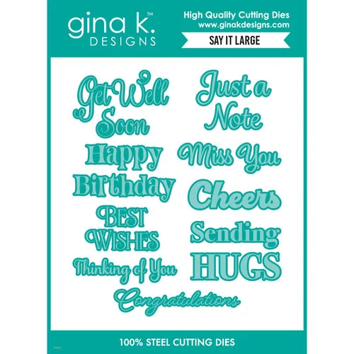 Gina K Designs - Dies - Say It Large 1 Gina K Designs - Dies - Say It Large
