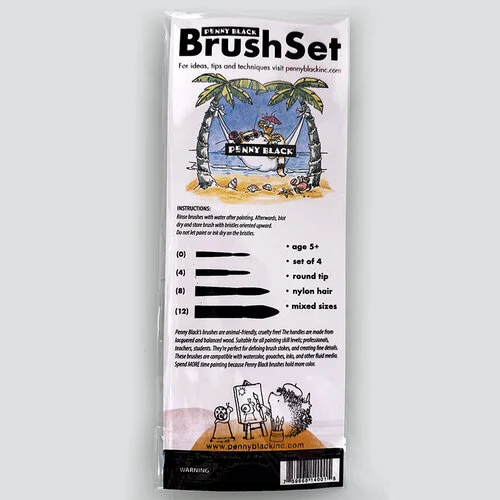 Penny Black - Round Brush Set - 4 Pack 2 Penny Black - Round Brush Set - 4 Pack